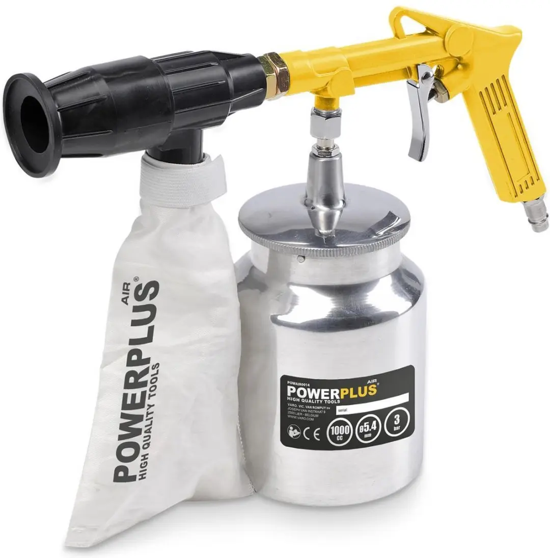 Powerplus POWAIR0014 Pneumatisch Zandstraalpistool - 1000cc - 5 Accessoires