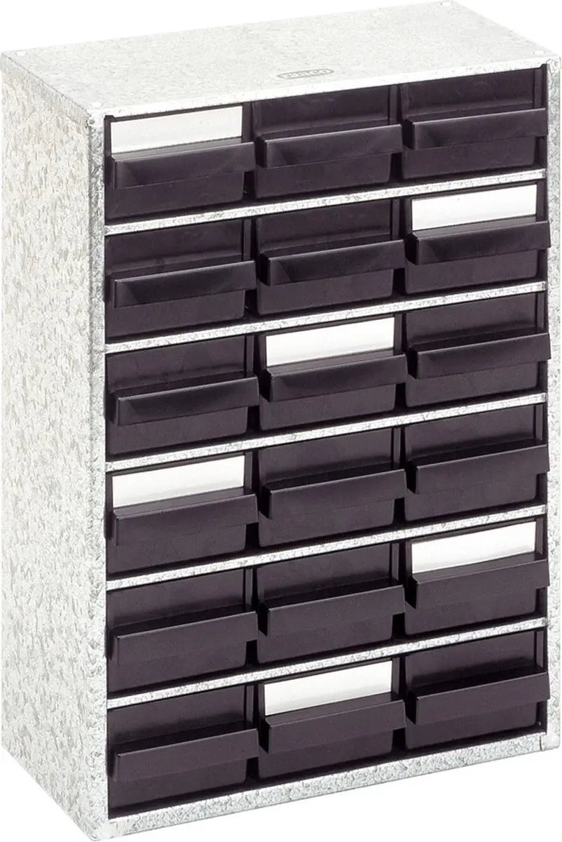 Raaco ESD Kast 150-02 met 18 Laden