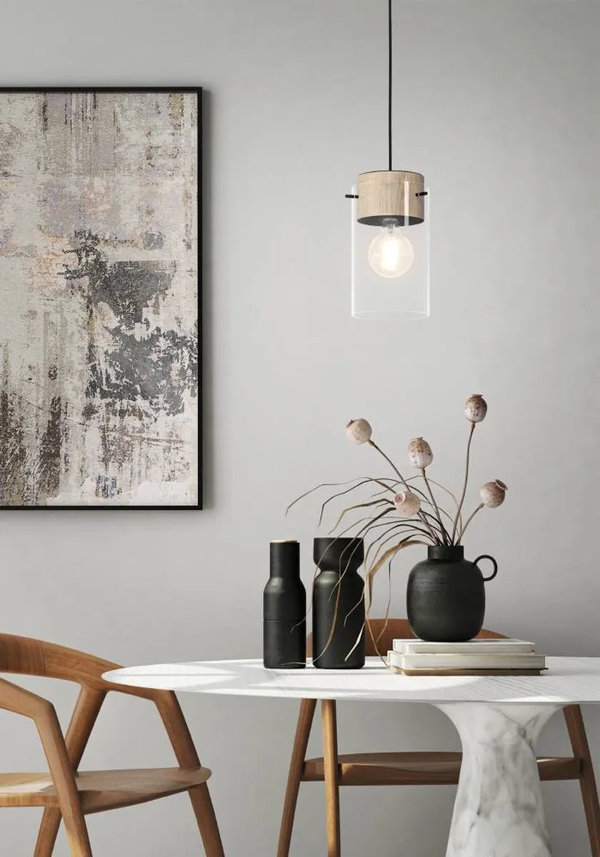 Eglo Madreselva Hanglamp - 3 Lichtpunten - Zwart/Bruin