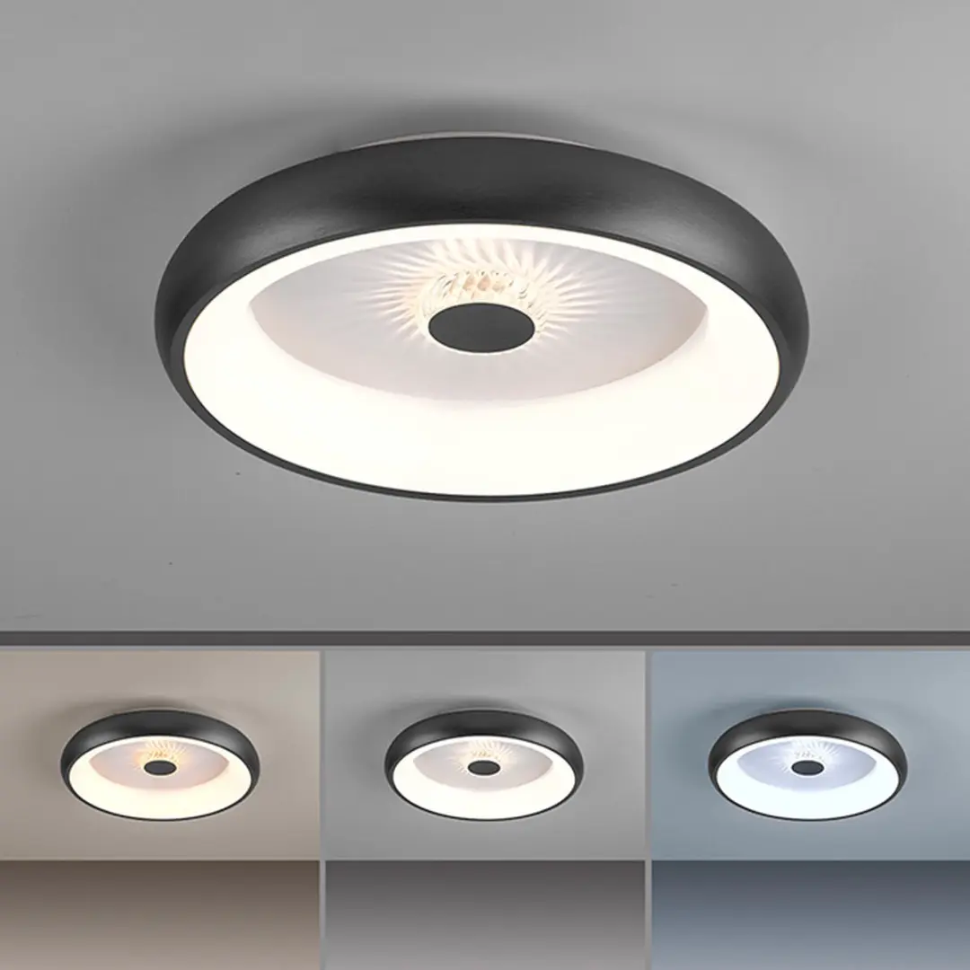 Just Light Vertigo Plafondlamp LED 3100lm - Zwart