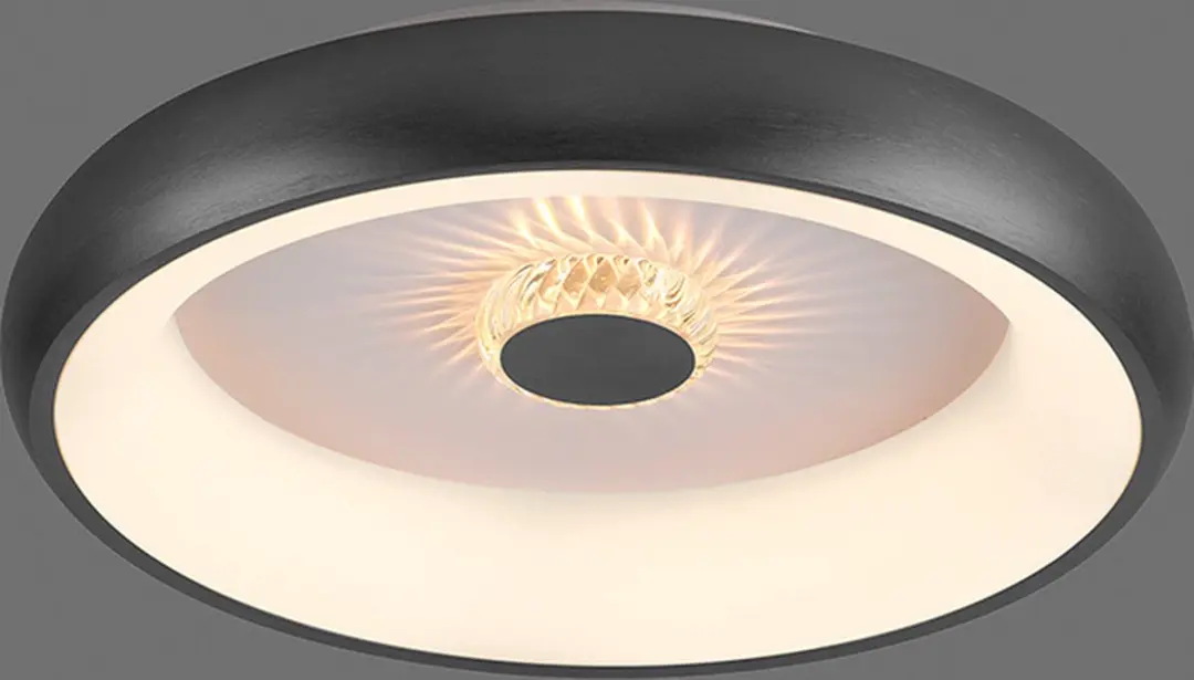 Just Light Vertigo Plafondlamp LED 3100lm - Zwart - afbeelding 6 van 6