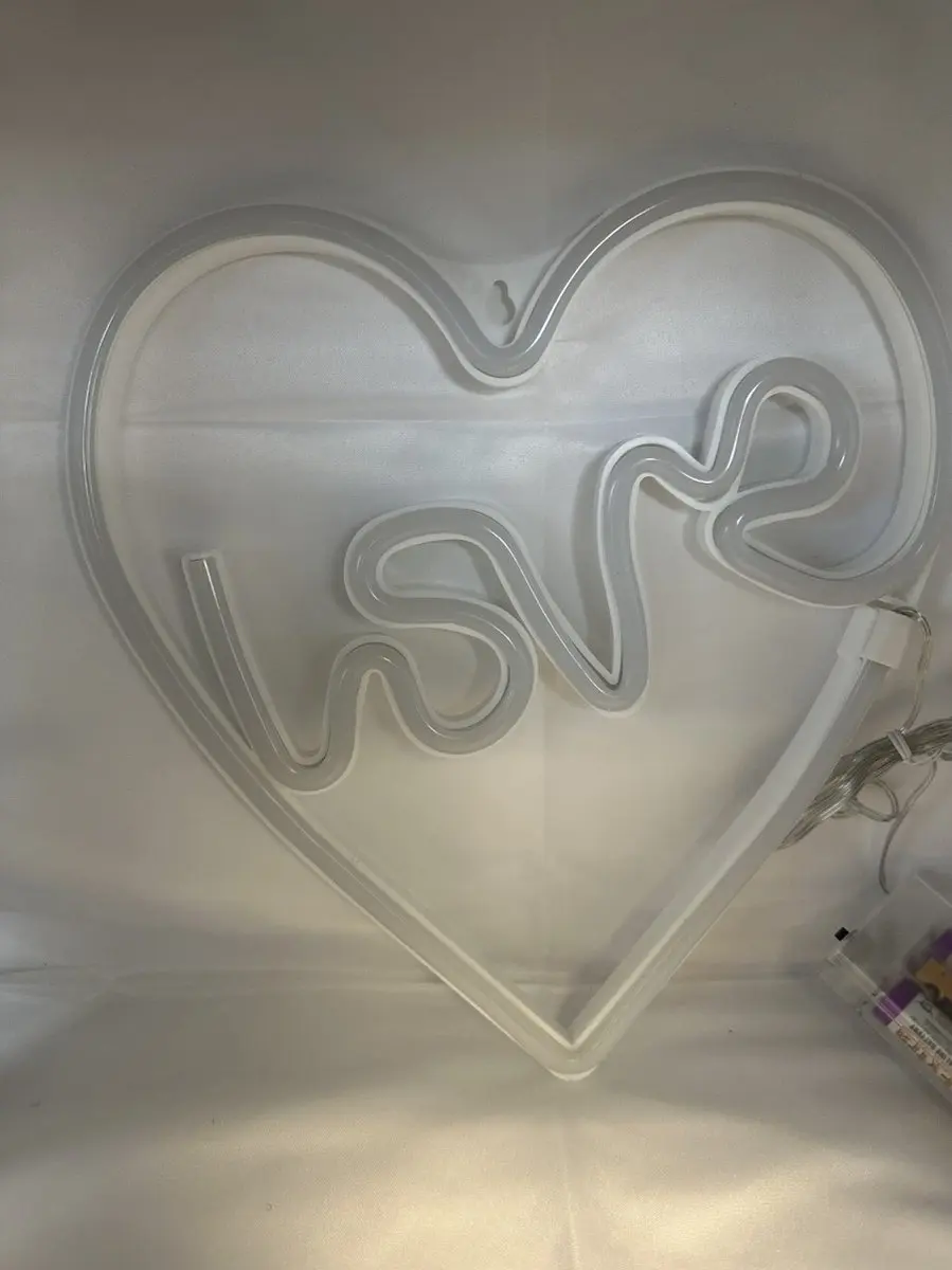 Impuls LED Hart+Love Wandlamp Roze+Geel Neon - 1 Lichtpunt
