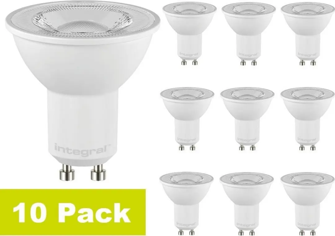 Integral GU10 LED Spot 4,9W 590lm 2700K - 10 Stuks - afbeelding 6 van 6
