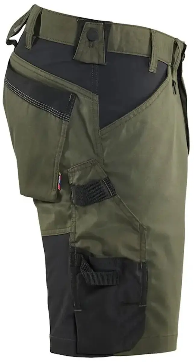 Blåkläder Korte Stretch 2D Werkbroek 50 - Bosgroen/Zwart