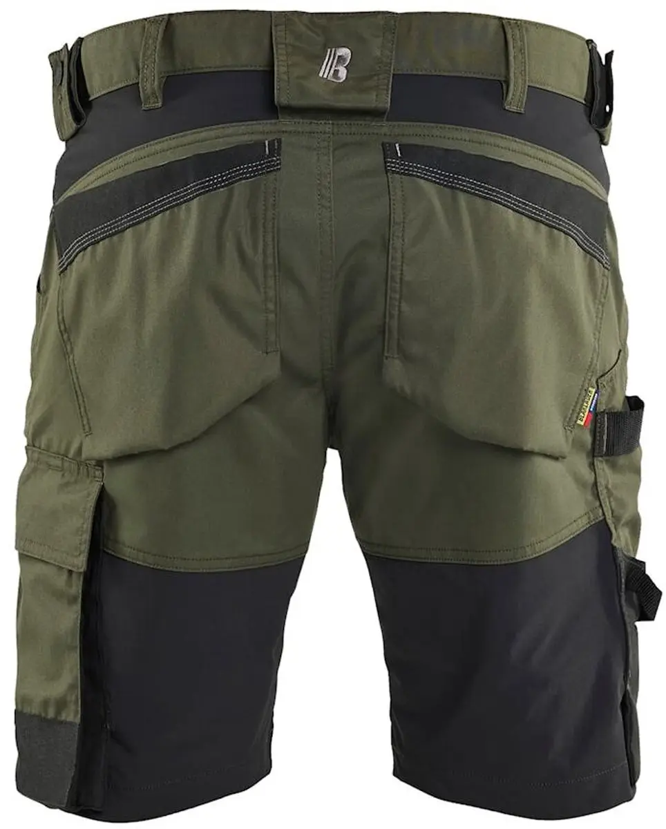 Blåkläder Korte Stretch 2D Werkbroek 50 - Bosgroen/Zwart