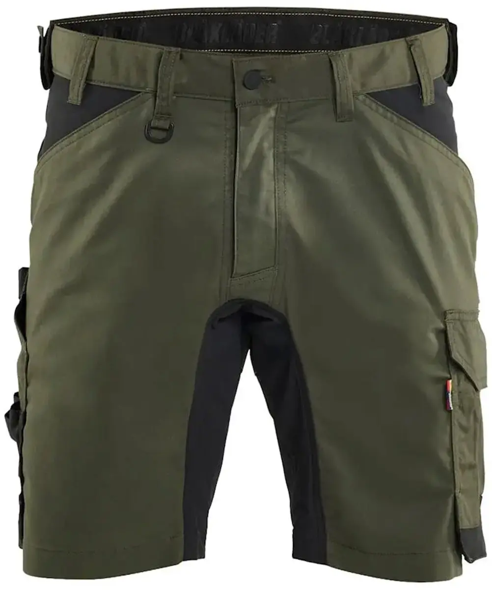 Blåkläder Korte Stretch 2D Werkbroek 50 - Bosgroen/Zwart