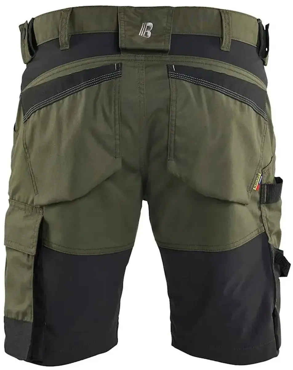 Blåkläder Korte Stretch 2D Werkbroek 50 - Bosgroen/Zwart - afbeelding 6 van 6