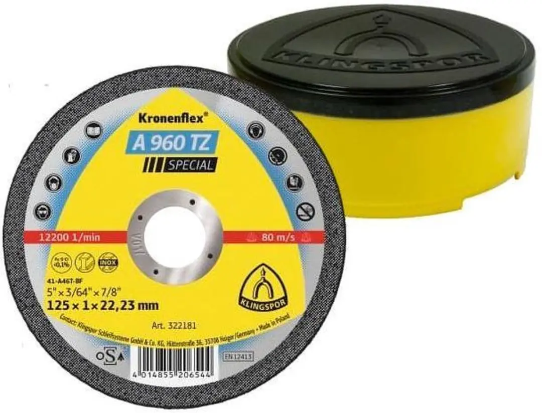 Klingspor 322181 Doorslijpschijf RVS 125mm - Metaal - 25 Stuks