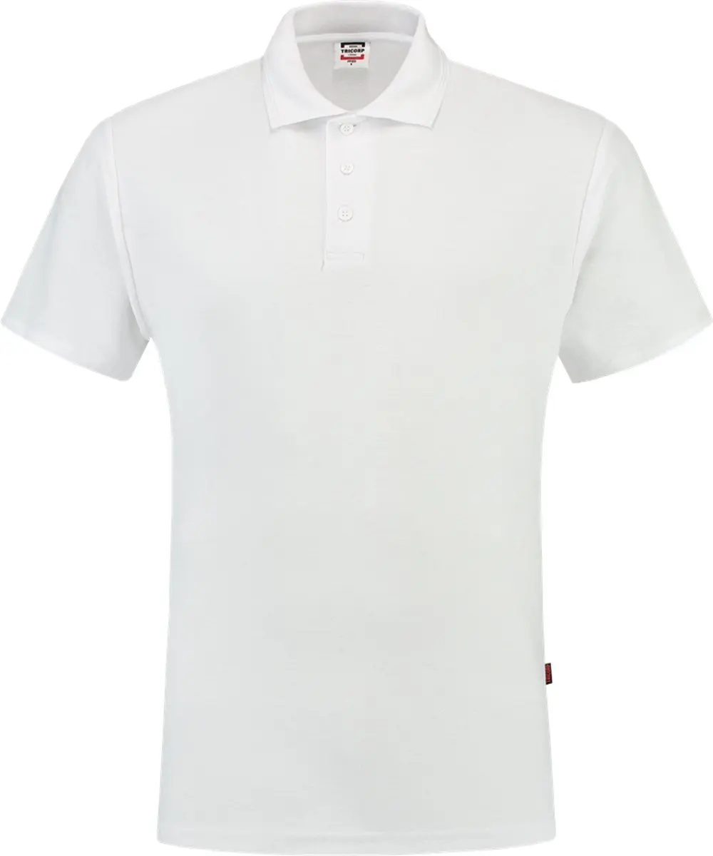 Tricorp Poloshirt 100% Katoen - Wit - Maat S