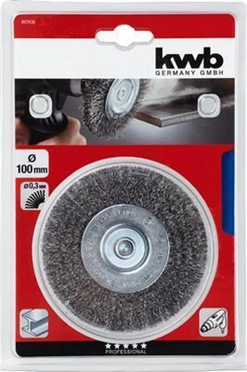 KWB Schijfborstel HSS-staaldraad Ø100mm