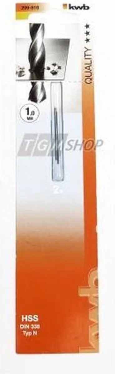 KWB Metaalboor 1mm - 2 Stuks - KWB209610