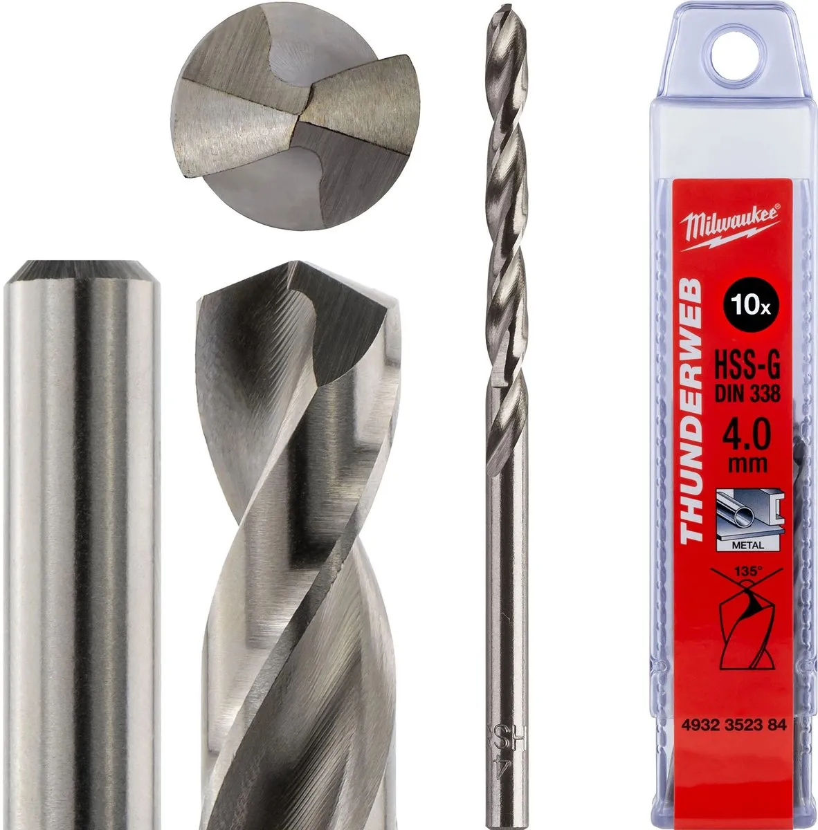 Milwaukee Thunderweb Metaalboren DIN 338 4mm