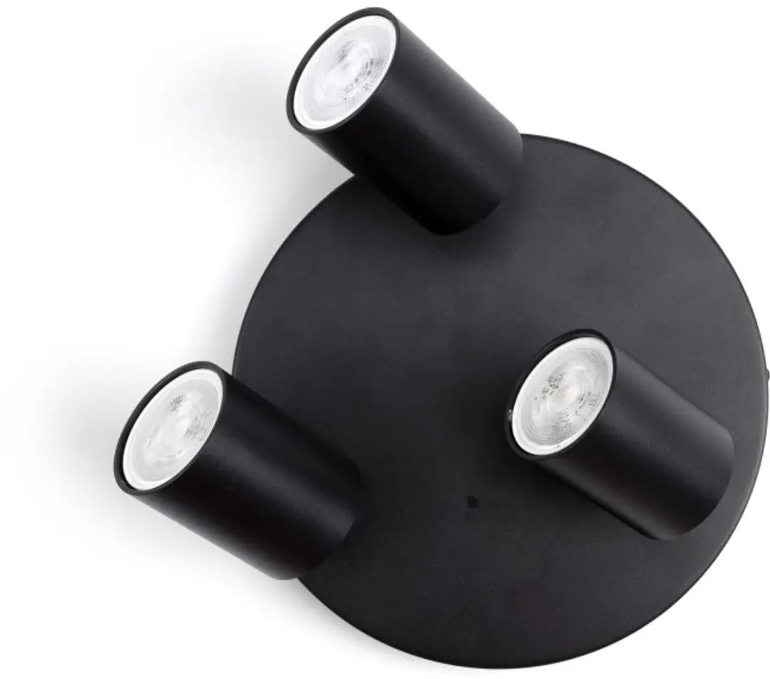 Integral Plafondspot Siena Mat Zwart - 3x GU10