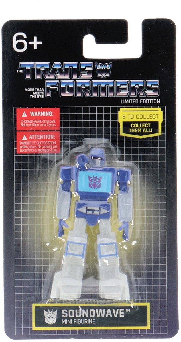 Hasbro Transformers G1 - Limited Edition Mini Figures - 6 stuks - 7 cm