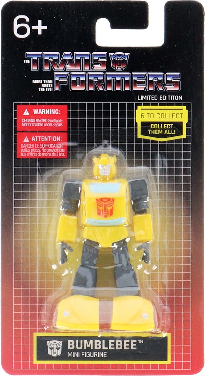 Hasbro Transformers G1 - Limited Edition Mini Figures - 6 stuks - 7 cm