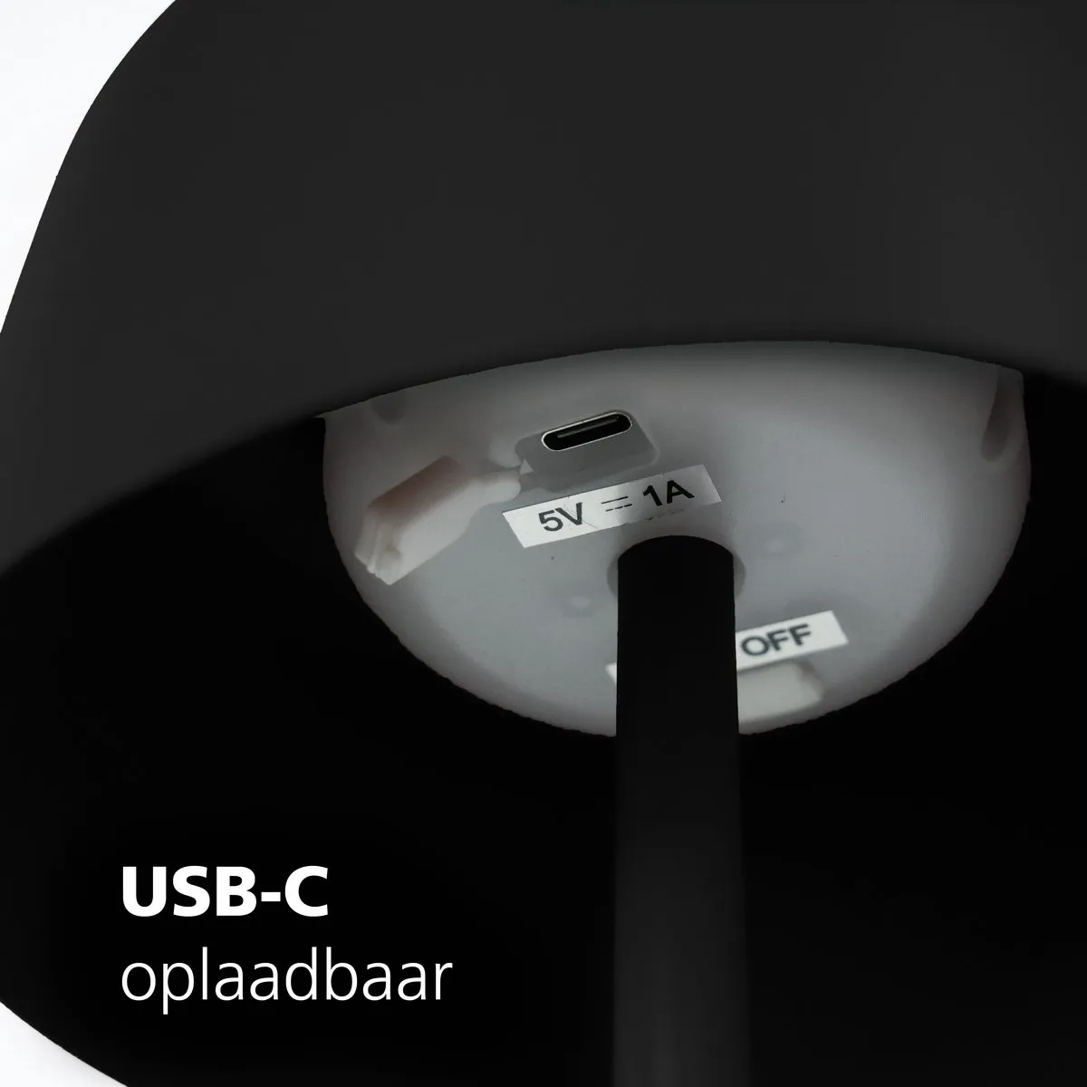 Eglo Roccanova Tafellamp Zwart - Oplaadbaar 22u - Solar