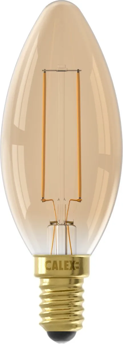 Calex Filament LED Lamp E14 B35 Goud - 3.5W - 2100K
