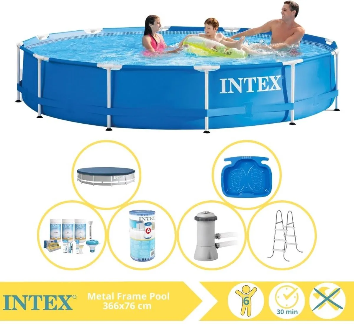 Intex Metal Frame Zwembad 366x76cm