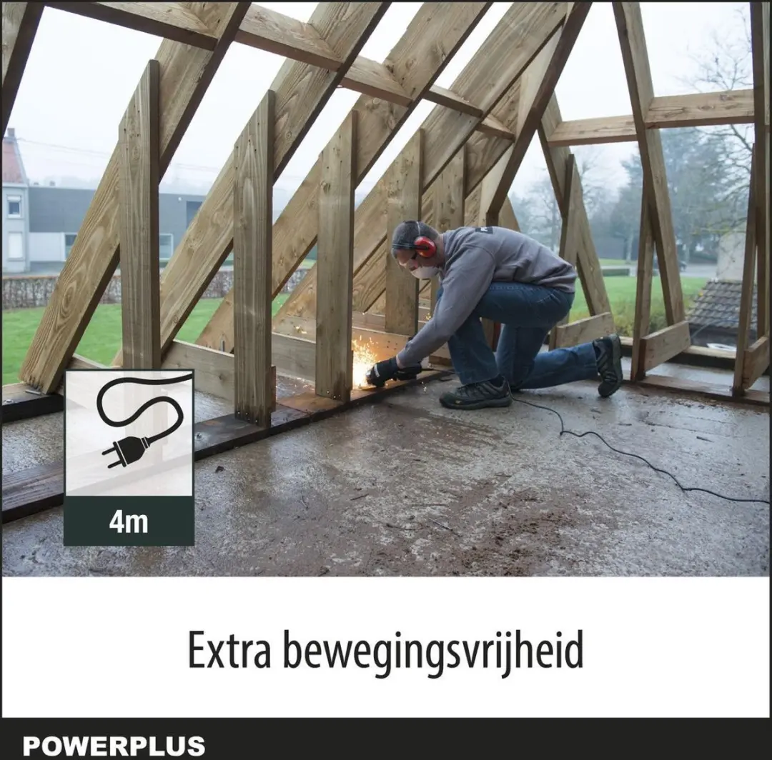 Powerplus POWP1010 Elektrische Haakse Slijper 720W - 115mm