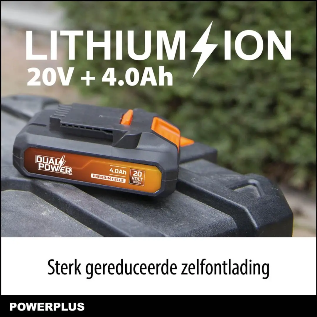 Powerplus Dual Power POWDP9024 Accu 20V 4.0Ah - afbeelding 6 van 6