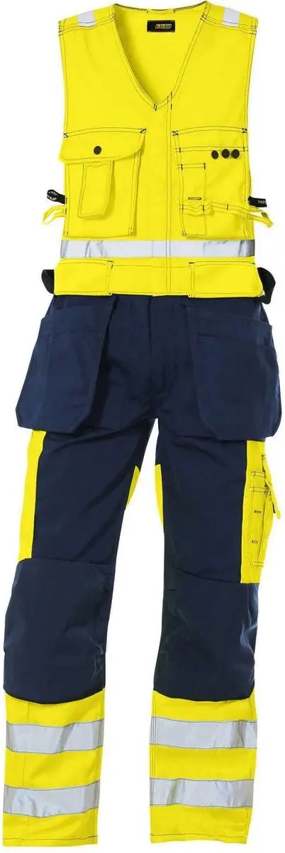 Blåkläder Amerikaanse Overall 2653-1804 - 46 - High Vis Geel/Marineblauw - afbeelding 6 van 6