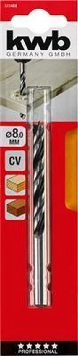 KWB Houtspiraalboor 8mm - 511468