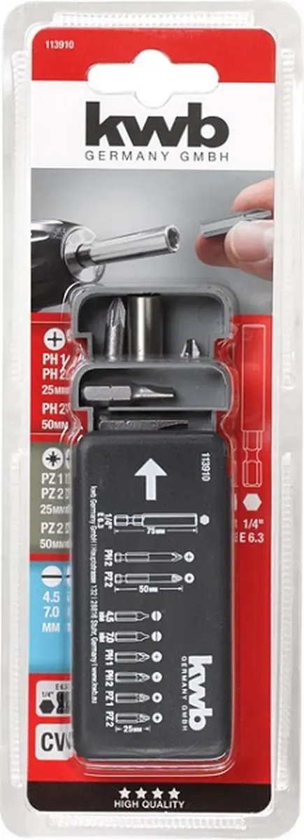KWB Bitdispenser 9-delig 113910