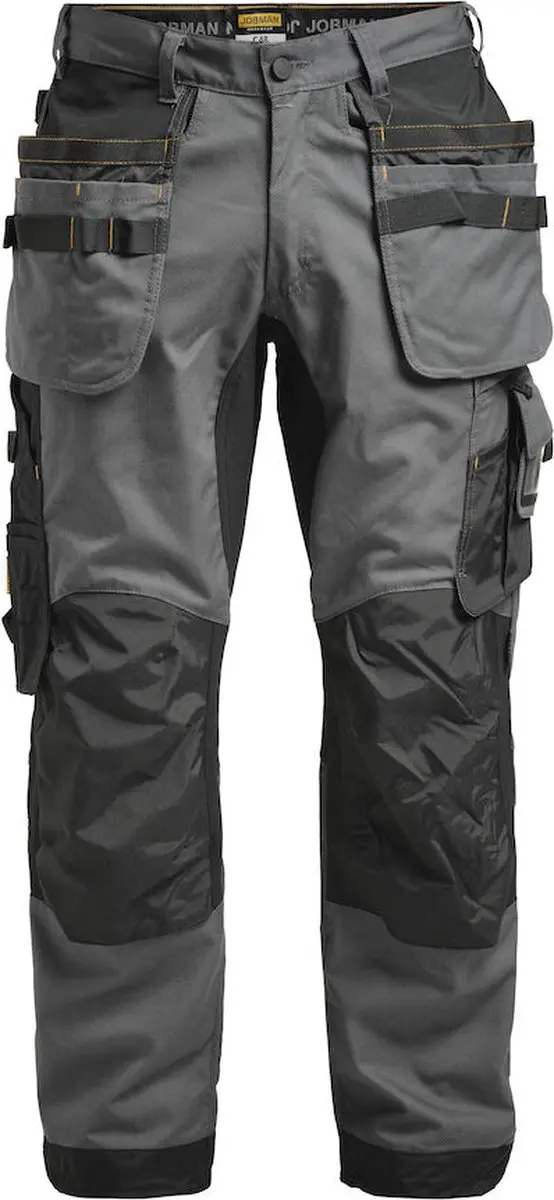 Jobman 2164 Werkbroek Stretch - Maat 44 - Donkergrijs/Zwart