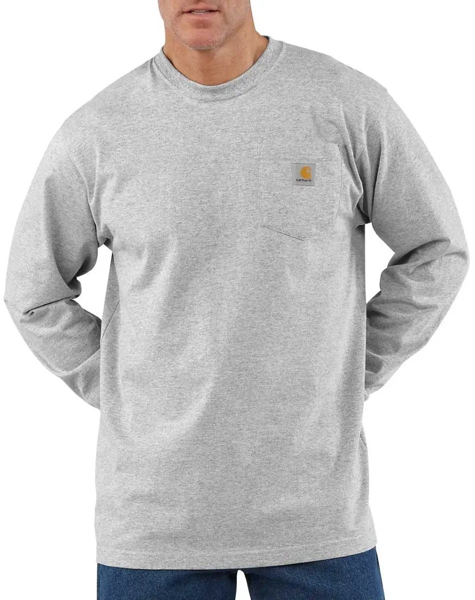 Carhartt Dearborn T-shirts Combi - L - Gemêleerd grijs