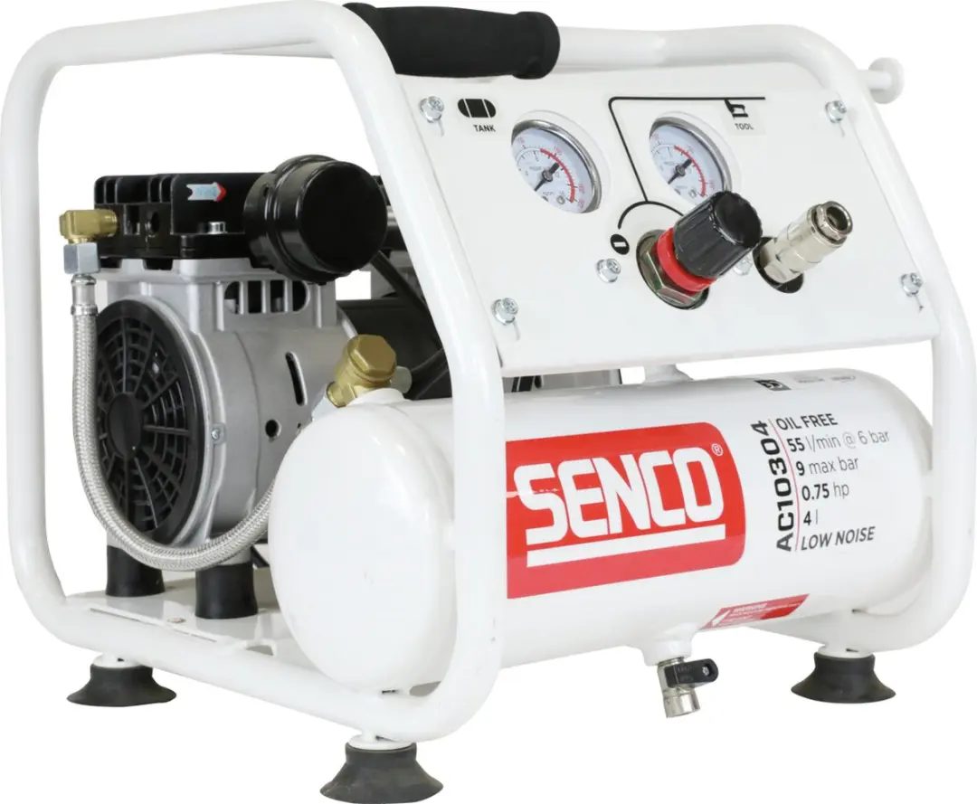 Senco AC10304 Compressor 500W 4L - 55 l/min Wit