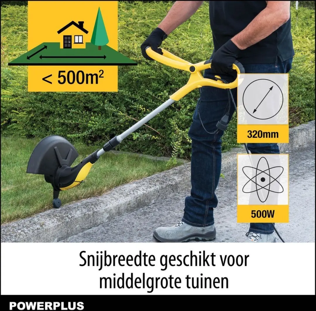 Powerplus POWXG30033 Elektrische Grastrimmer 500W - 320mm