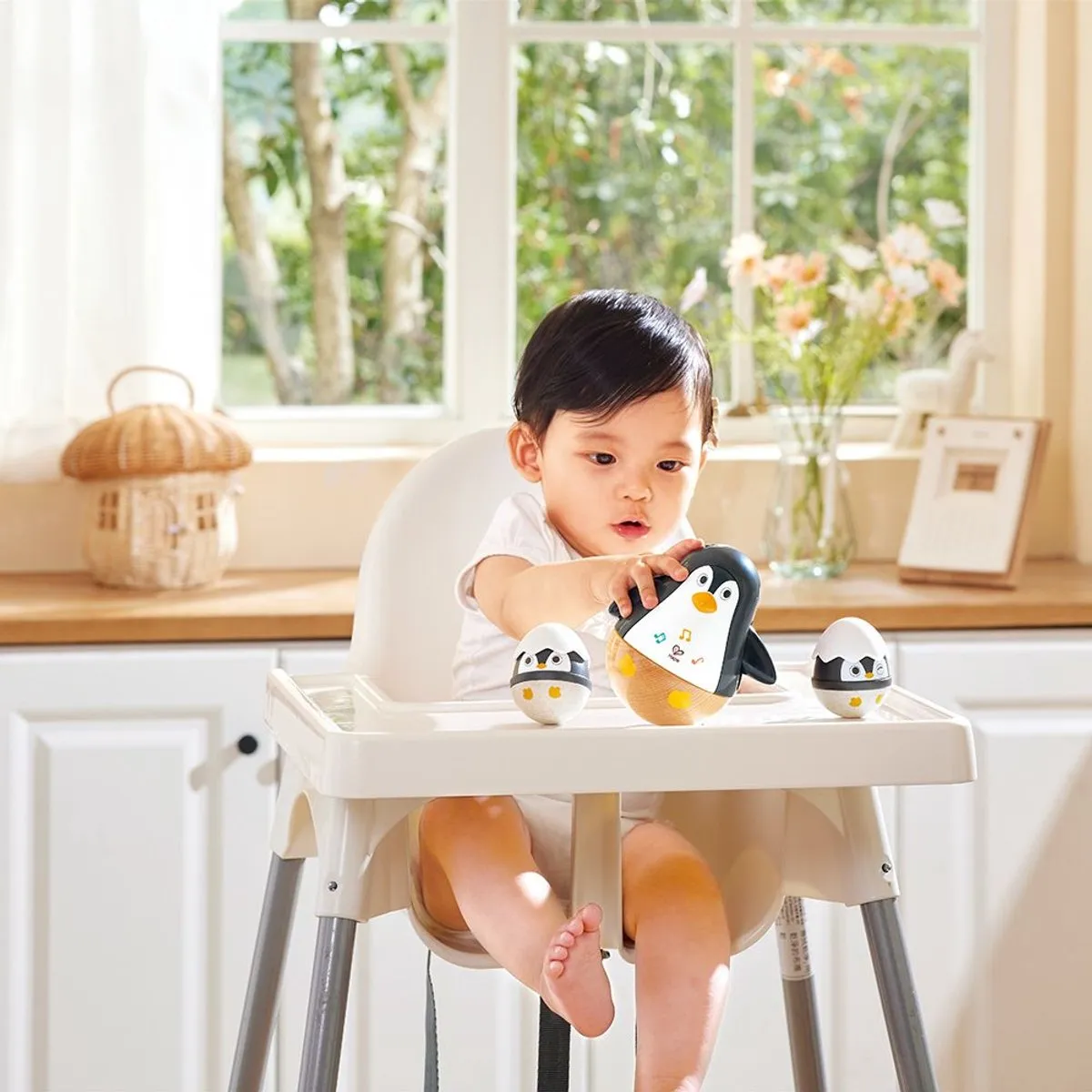Hape Muzikale Pinguïn Familie - Multicolor