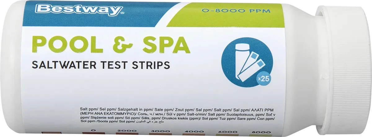 Bestway Zoutwater Teststrips 58767 - 25 Stuks