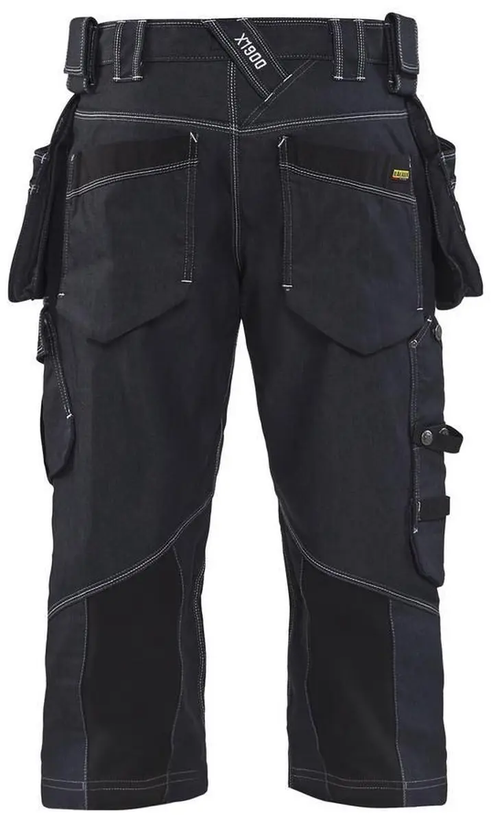 Blåkläder Piraatbroek X1900 1991-1141 - Denim Stretch - Maat 60 - Marineblauw/Zwart