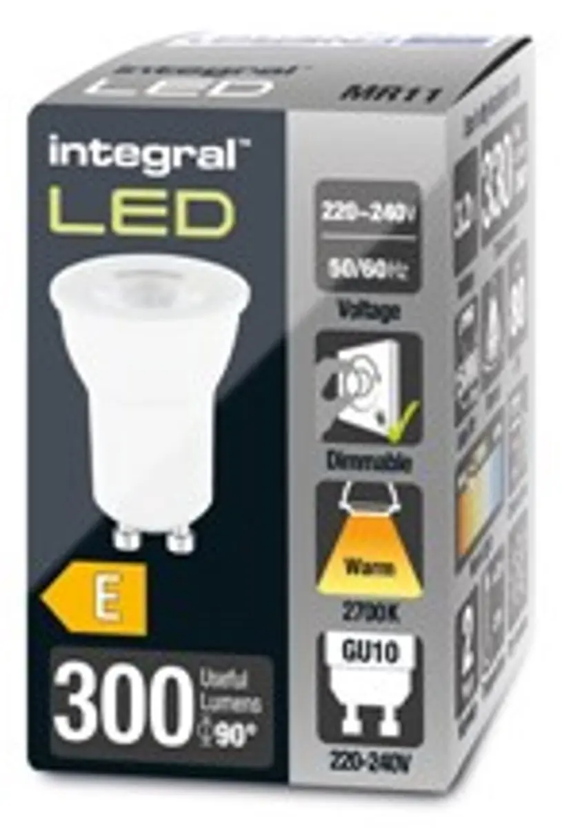 Integral GU10 3.2W Warm Wit LED - 5 Stuks