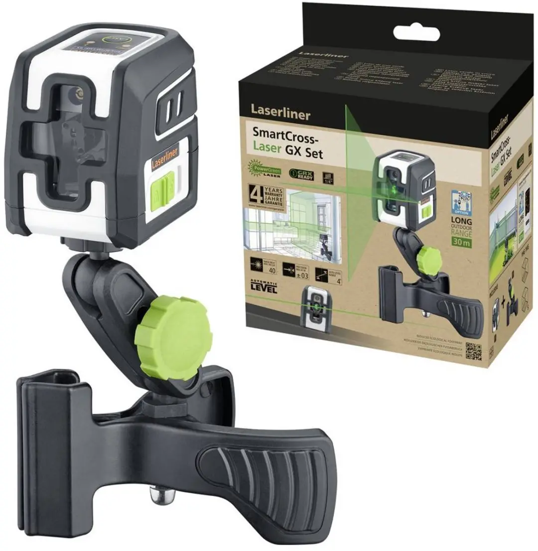 Laserliner SmartCross-Laser GX Kruislijnlaser - 40m - 2x AA