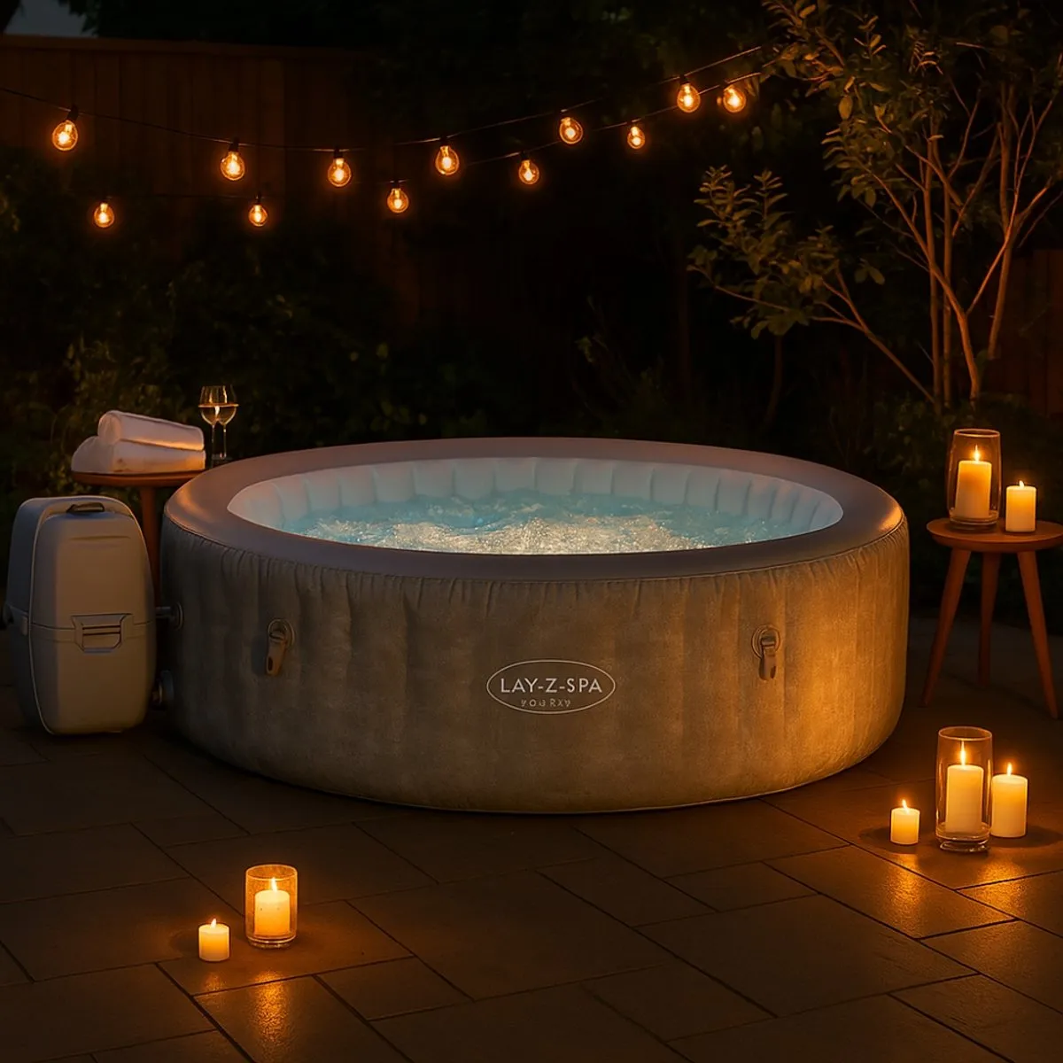 Bestway Lay-Z-Spa AirJet Zürich - 120 Jets Ø180cm - 4 Personen