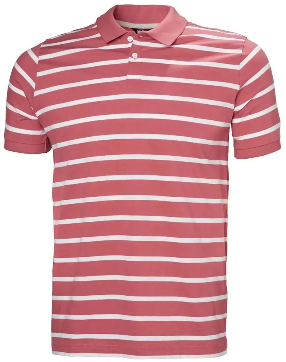 Helly Hansen Newport 2.0 Poloshirt - M - Washed Red Stripe