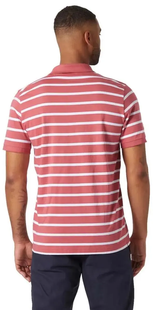 Helly Hansen Newport 2.0 Poloshirt - M - Washed Red Stripe