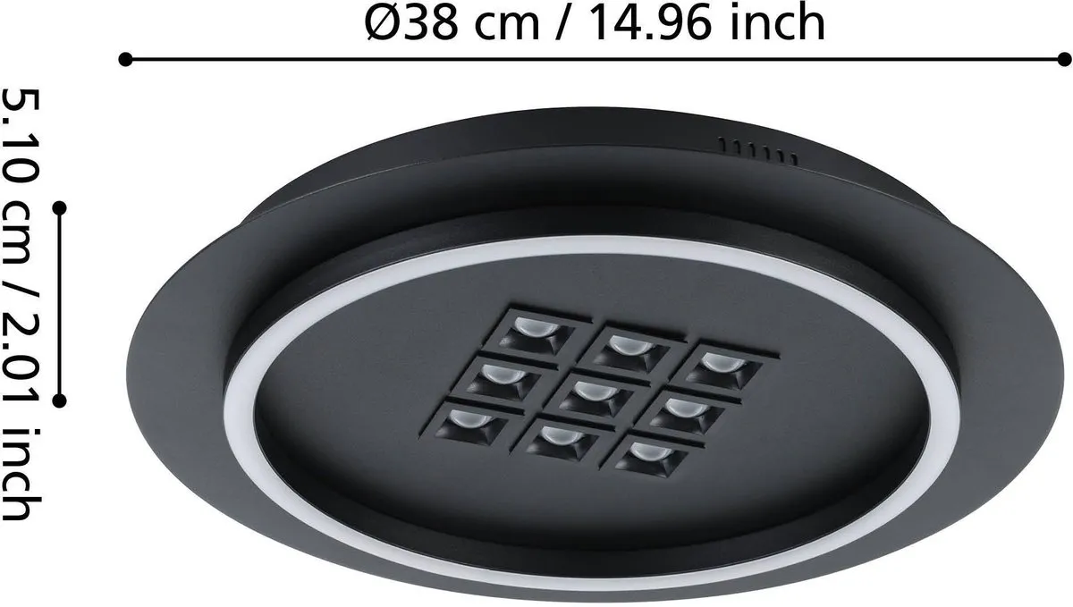 Eglo Balazote Plafondlamp LED Ø38cm - Instelbaar wit licht - Dimbaar