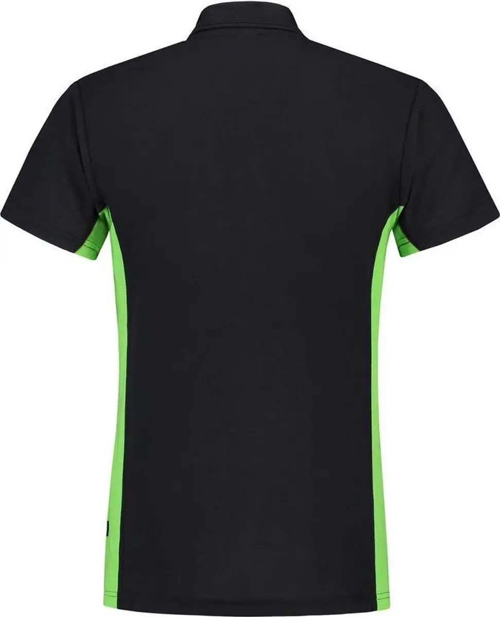 Tricorp Poloshirt Bi-Color Navy-Limoengroen - Maat L