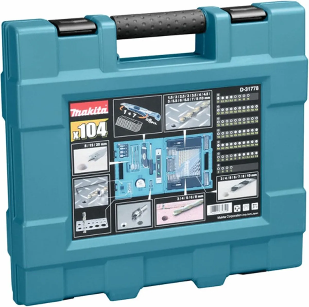 Makita D-31778 Boor-/Bitset 104-delig