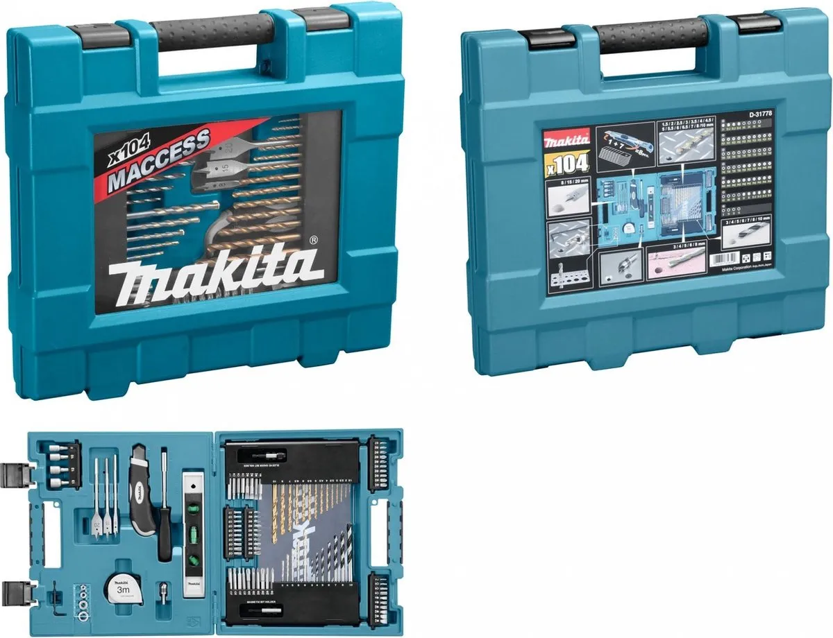 Makita D-31778 Boor-/Bitset 104-delig