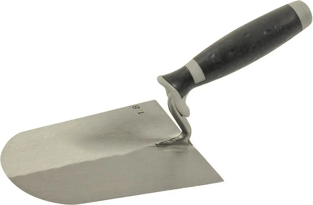 Super Prof Stukadoorstroffel rond S-hals 180mm RVS