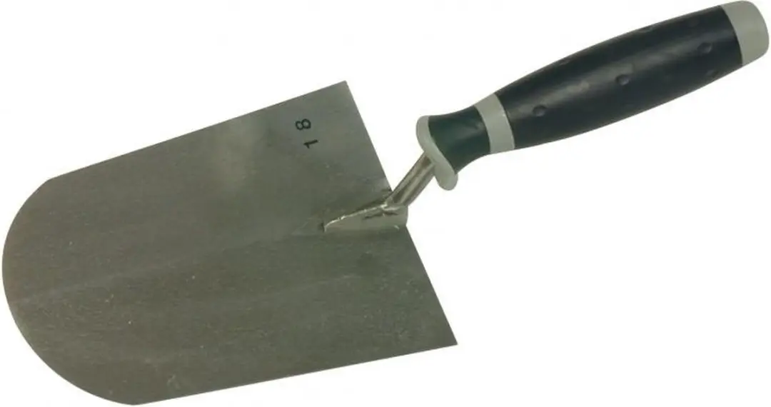 Super Prof Stukadoorstroffel rond S-hals 180mm RVS - Grijs/Zilver/Zwart