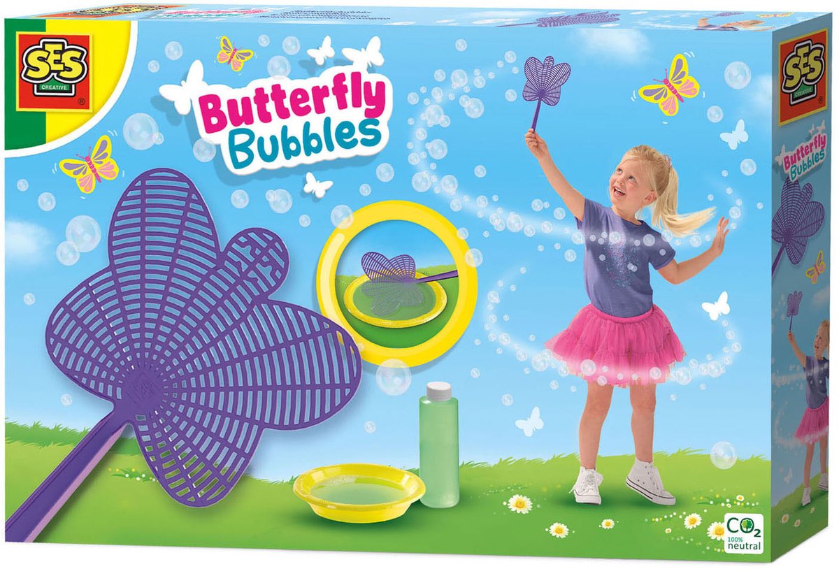 SES - Bubble Vlinder - sterk bellenblaassop - goed uitwasbaar - mega veel kleine bubbles