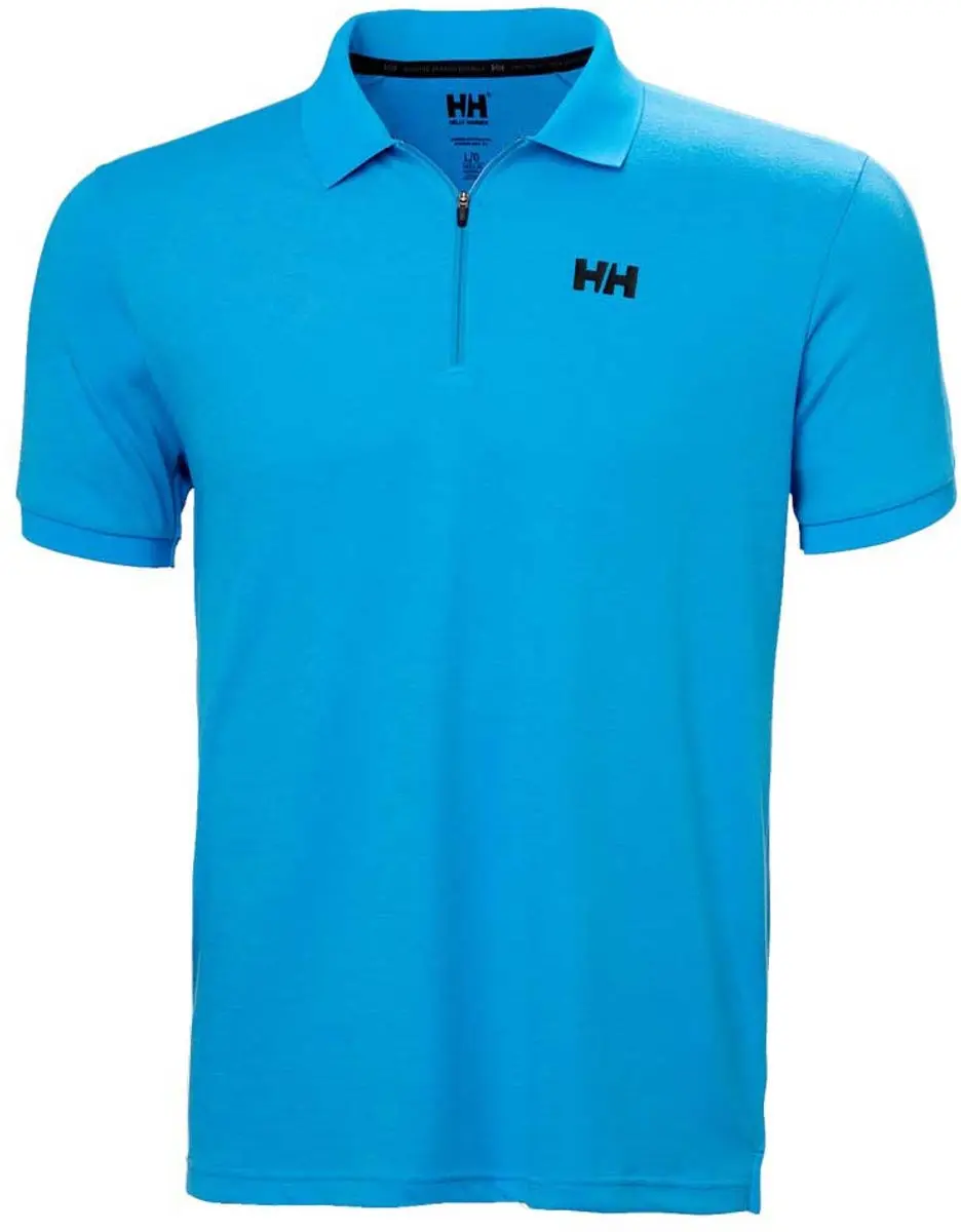 Helly Hansen HP Korte Mouw Poloshirt - M - Cyan