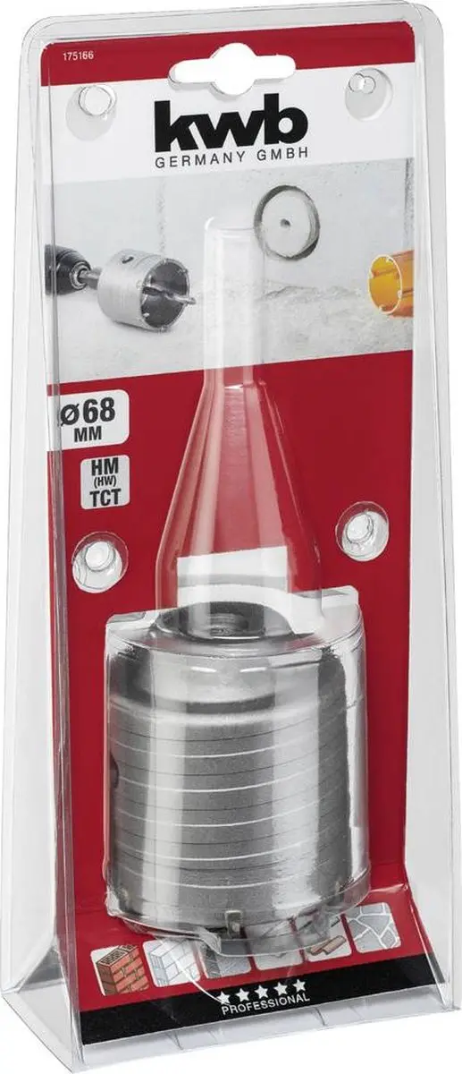 KWB Holle Boorkroon 68mm - Metaal - 1 Stuk - afbeelding 6 van 6