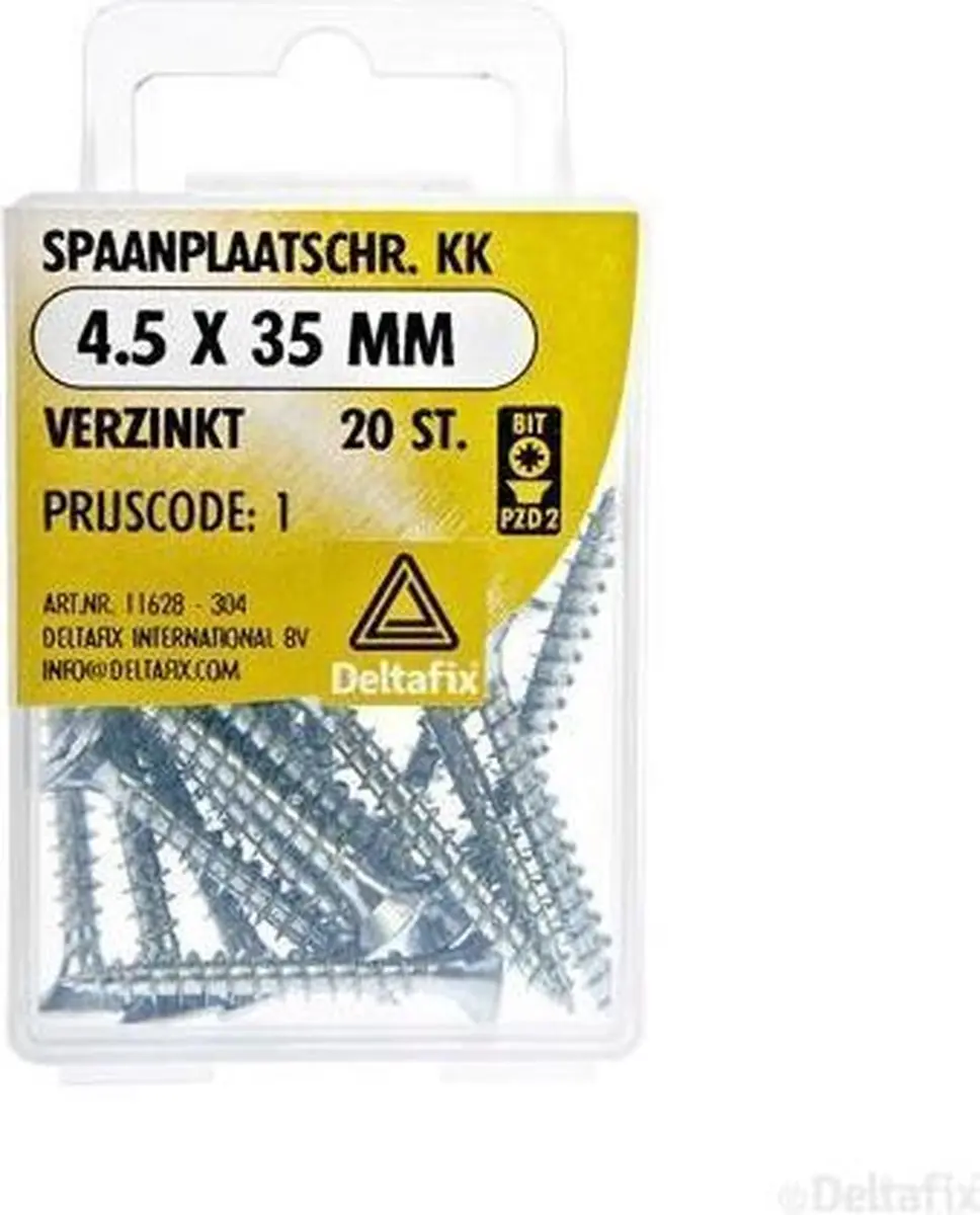 Deltafix Spaanplaatschroeven PZ2 4.5x35mm