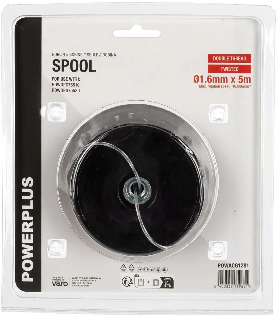 Powerplus POWACG1281 Spoel Getorste Draad 5m - Grastrimmer